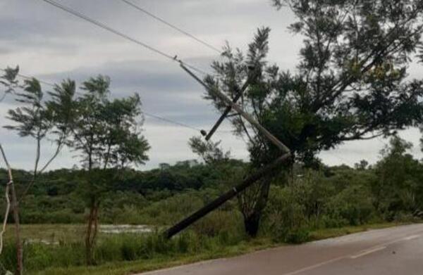 Diario HOY | ANDE reporta cortes de energía en ciudades de Cordillera luego del temporal