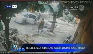 Detuvieron a 4 agentes Antinarcóticos por asalto y robo | Telefuturo