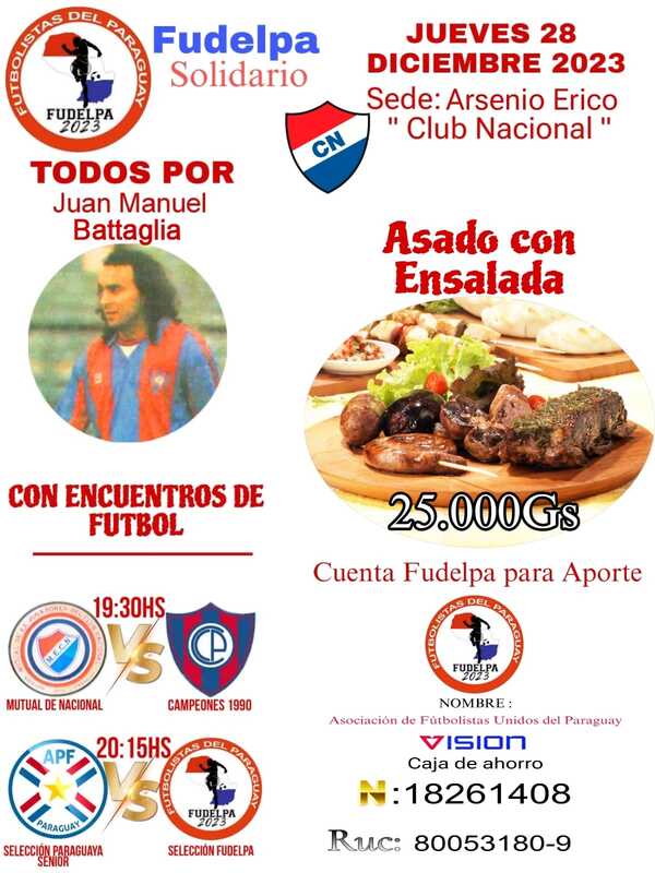 Organizan evento a beneficio de Juan Manuel Battaglia - La Tribuna