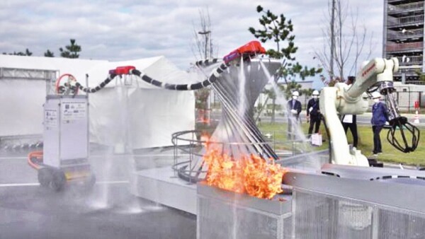 Diseñan un robot para apagar incendios como los dragones voladores