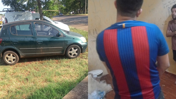 No llegó lejos: Conductor que realizaba zig zag por las calles de Encarnación terminó preso