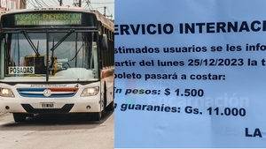 Nuevo costo del pasaje del ómnibus internacional entre Posadas y Encarnación a partir de esta Navidad
