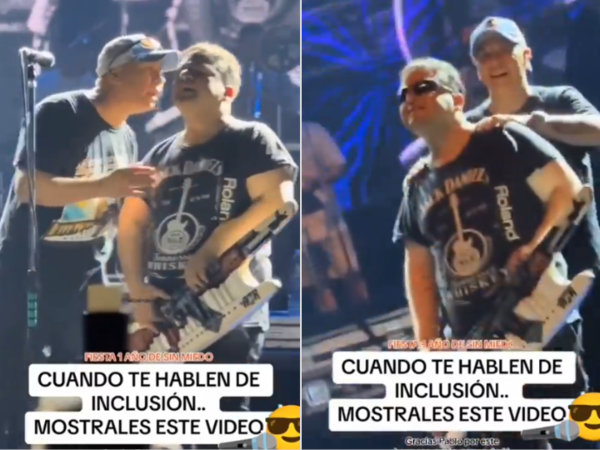 (VIDEO). Pablito Lescano y el gesto que tuvo con un fans emocionó al rollo