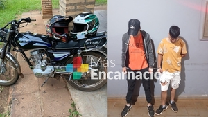 Encarnación: arrestan a dos sup. motochorros y recuperan un celular robado.