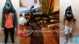 PRESUNTOS MOTOCHORROS FUERON APREHENDIDOS EN ENCARNACIÓN - Itapúa Noticias