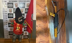 Detienen a borracho que creaba zozobra con rifle en mano