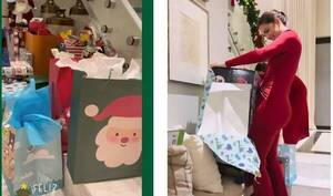 [VIDEO] Nadia abre los primeros regalos de Navidad de su hijo Marquito