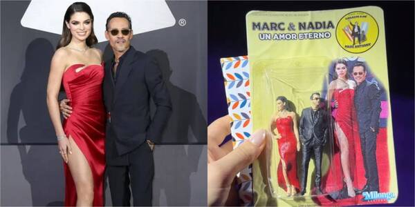 Nadia Ferreira y Marc Anthony aparecen ¡como muñecos!