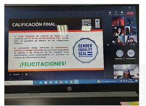 Corte Suprema recibió Sello de Plata por su compromiso con la igualdad de género