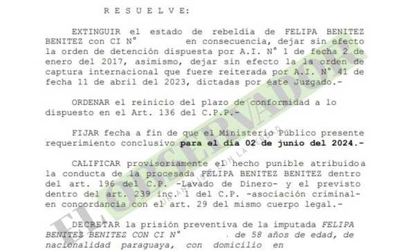 Decretan prisión para la madre de Elton Rumich, alias Galán