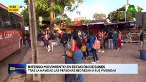 Video: Intenso movimiento en Estación de buses  - ABC Noticias - ABC Color