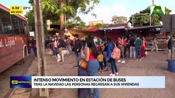 Video: Intenso movimiento en Estación de buses - ABC Noticias - ABC Color