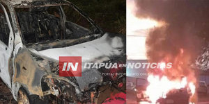 EXPLOTÓ UN AUTO PARAGUAYO REPLETO DE BOTELLAS CON COMBUSTIBLE EN ARGENTINA - Itapúa Noticias