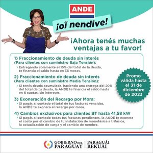 Continua promoción "ANDE Oî Nendive"