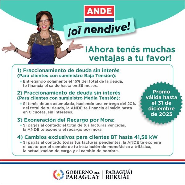 Continua promoción "ANDE Oî Nendive"