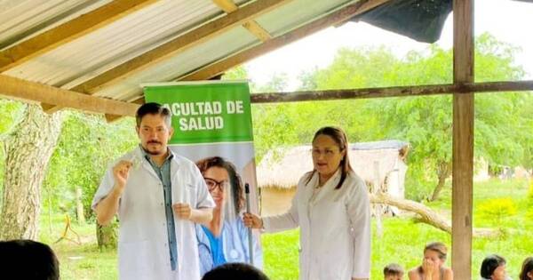 La Nación / Estudiantes de salud asisten a comunidad indígena durante sus vacaciones