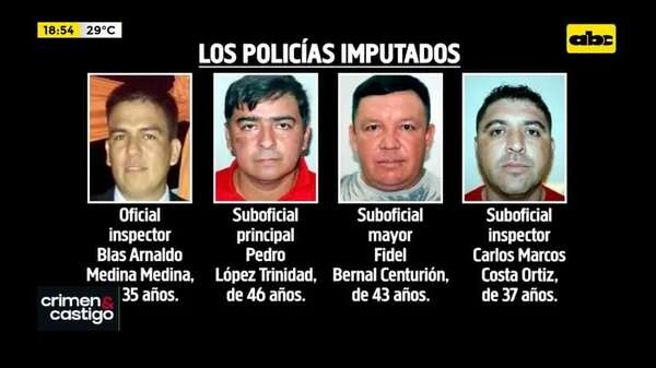 Video: imputan a cuatro policías de Antinarcóticos y ordenan detención de supuestas víctimas - Crimen y castigo - ABC Color