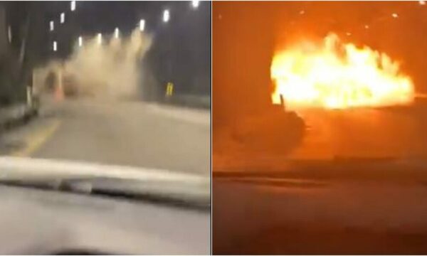 (VIDEO). Camión que transporta combustible explota en Colombia