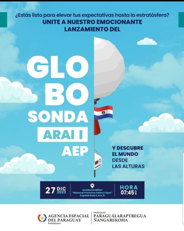 Estudiantes paraguayos conquistan la estratósfera: Globo Sonda ARAI I despegará hoy - ADN Digital