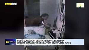 Video: Robó el celular de una persona enferma  - ABC Noticias - ABC Color