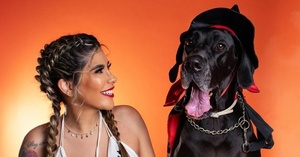 La hija perruna de Maga ya conoció a la pequeña Bea - EPA