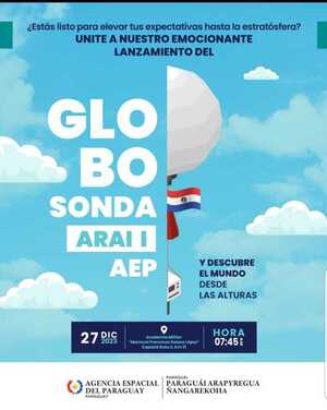 Realizan lanzamiento del Globo Sonda Arai I