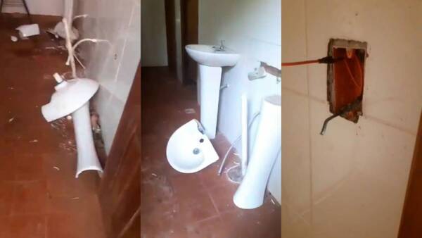 Entró a un Centro Educativo, destrozó todo lo que pudo ¡y se acostó a dormir en el lugar!