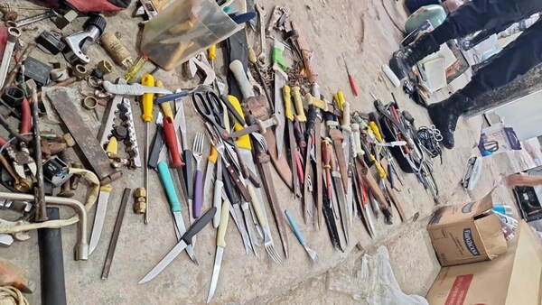 Otro “sector vip” en Tacumbú: Hallan cuchillos, teles, aires, celulares y bebidas alcohólicas