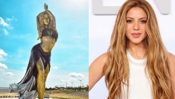 Así reaccionó Shakira al recibir una estatua en su Barranquilla natal