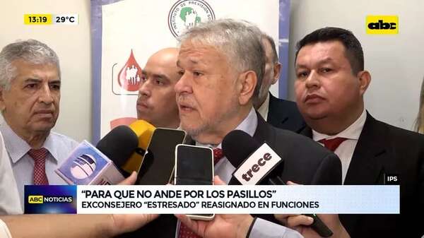 IPS: exconsejero “estresado” reasignado en funciones - ABC Noticias - ABC Color