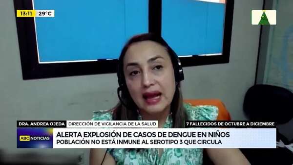Video: alerta de explosión de casos de dengue en niños - ABC Noticias - ABC Color
