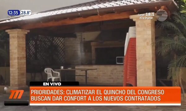 Prioridades: climatizar el quincho del Congreso | Telefuturo