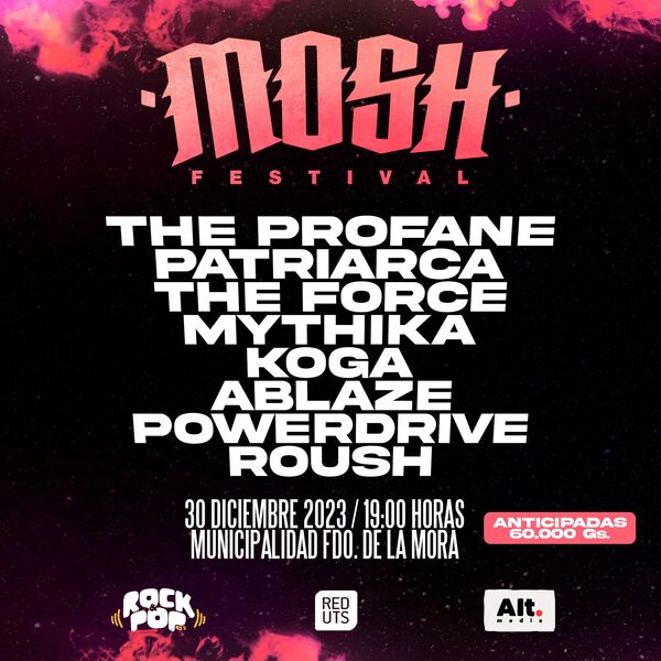 Mosh Festival este sábado en la Municipalidad de Fernando de la Mora