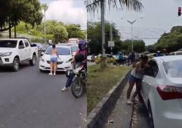 [VIDEO] Pilló a su ména con la "capillita" y se paró frente a su camio
