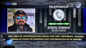 Dirisio habla desde la clandestinidad y busca poner en duda el operativo