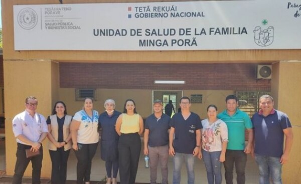 Autoridades sanitarias visitan servicios de salud de Minga Porã
