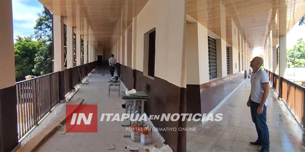 OBRAS EN ESCUELAS DE CAMBYRETÁ AVANZAN SEGÚN LO ESPERADO - Itapúa Noticias