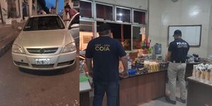 INCAUTARON AUTOMÓVIL CON VARIAS MERCADERÍAS DE CONTRABANDO EN CNEL. BOGADO - Itapúa Noticias