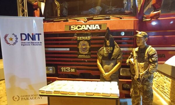 Cae cargamento de cocaína en un tracto camión que ingresó desde Bolivia