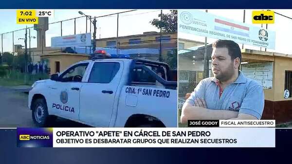 Video: Operativo “Apete” en cárcel de San Pedro - ABC Noticias - ABC Color