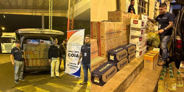 FURGÓN CON VARIAS MERCADERÍAS DE CONTRABANDO SE INCAUTÓ EN CNEL. BOGADO - Itapúa Noticias