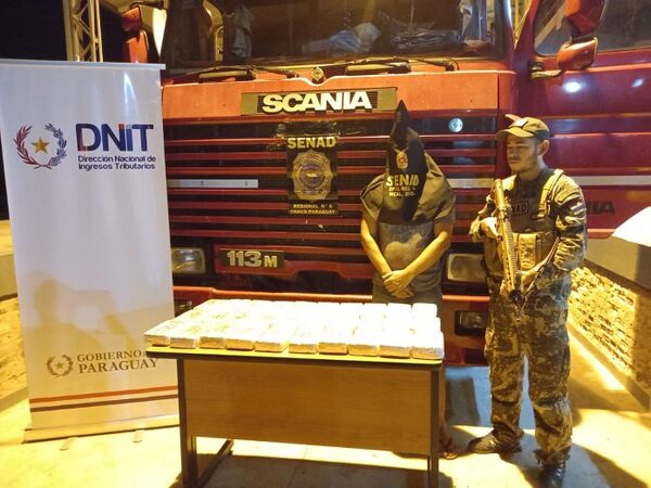 SENAD INCAUTA COCAÍNA Y DETIENE A UNA PERSONA EN LA FRONTERA CON BOLIVIA - Itapúa Noticias