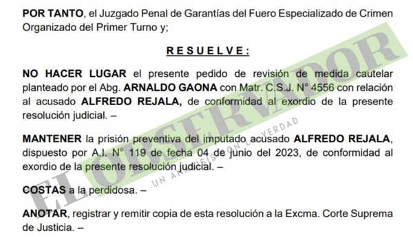Ratifican prisión para chofer por tráfico de drogas y fustigan conducta dilatoria de su defensa