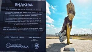 Shakira ya tiene estatua en Barranquilla, Colombia - El Independiente