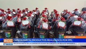 Obsequiaron productos hechos por personas privadas de libertad para apoyar la reinserción social
