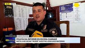 Video: policía da informe en idioma guaraní  - ABC Noticias - ABC Color