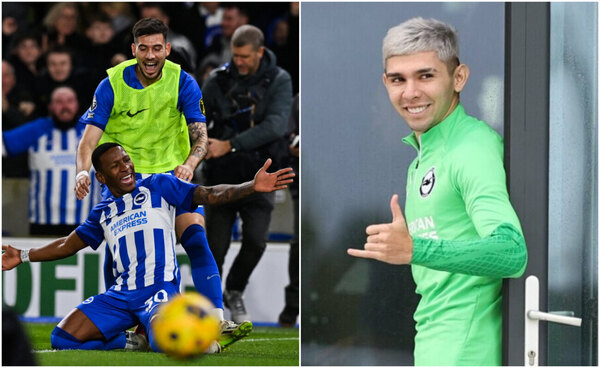 Versus / "Me vuelvo loco..." Enciso festejó con todo el golazo de su amigo, Pervis Estupiñán