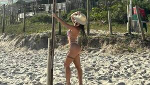 Desde la playa, la "modelo estanciera" responde a la que sacó sus trapos sucios