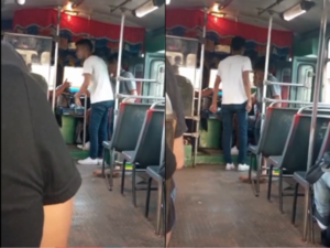 (VIDEO). ¿Mba’e la oikóva? Joven amenaza a un chófer de colectivo con un cuchillo