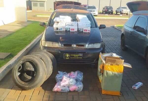 Incautan siete vehículos “repletos” de contrabando en zona rural de Ponta Porã